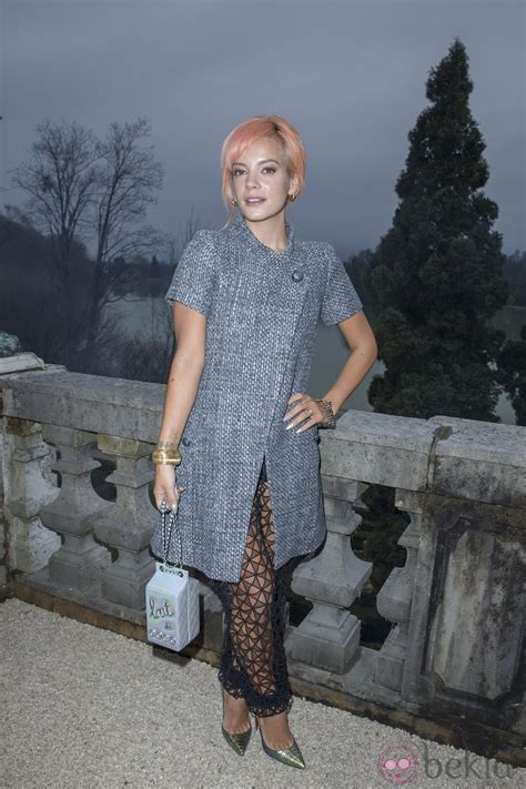 Lily Allen's secret Chanel dress .